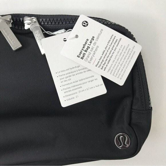New! Lululemon Large Everywhere Belt Bag Black 2L - Picture 6 of 8
